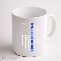 Nys Court Officer Thin Blue Line Flag Coffee Mug thumb 1