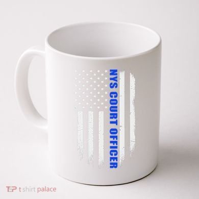 Nys Court Officer Thin Blue Line Flag Coffee Mug
