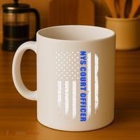 Nys Court Officer Thin Blue Line Flag Coffee Mug thumb 4