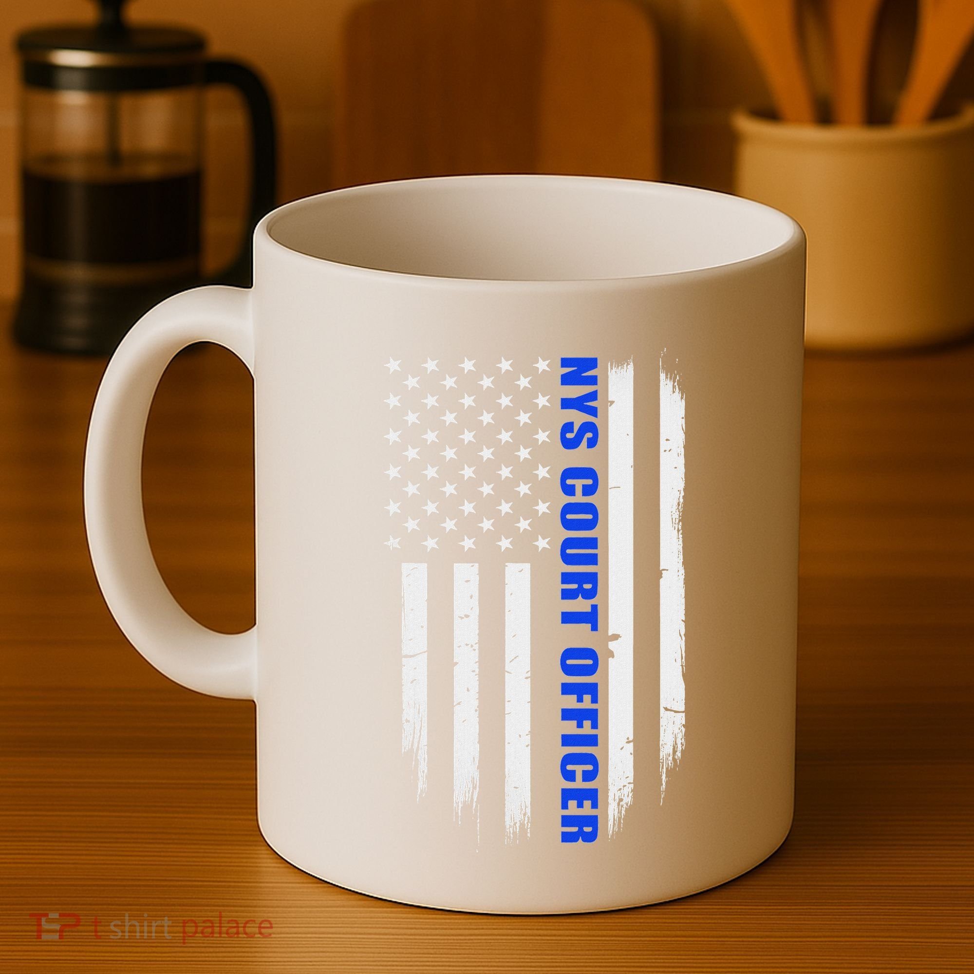 Nys Court Officer Thin Blue Line Flag Coffee Mug