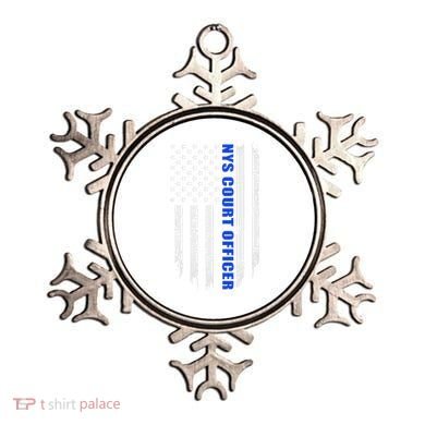 Nys Court Officer Thin Blue Line Flag Ornament