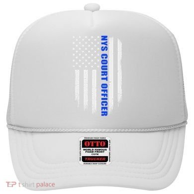 Nys Court Officer Thin Blue Line Flag Hat