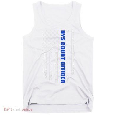 Nys Court Officer Thin Blue Line Flag Tank Top