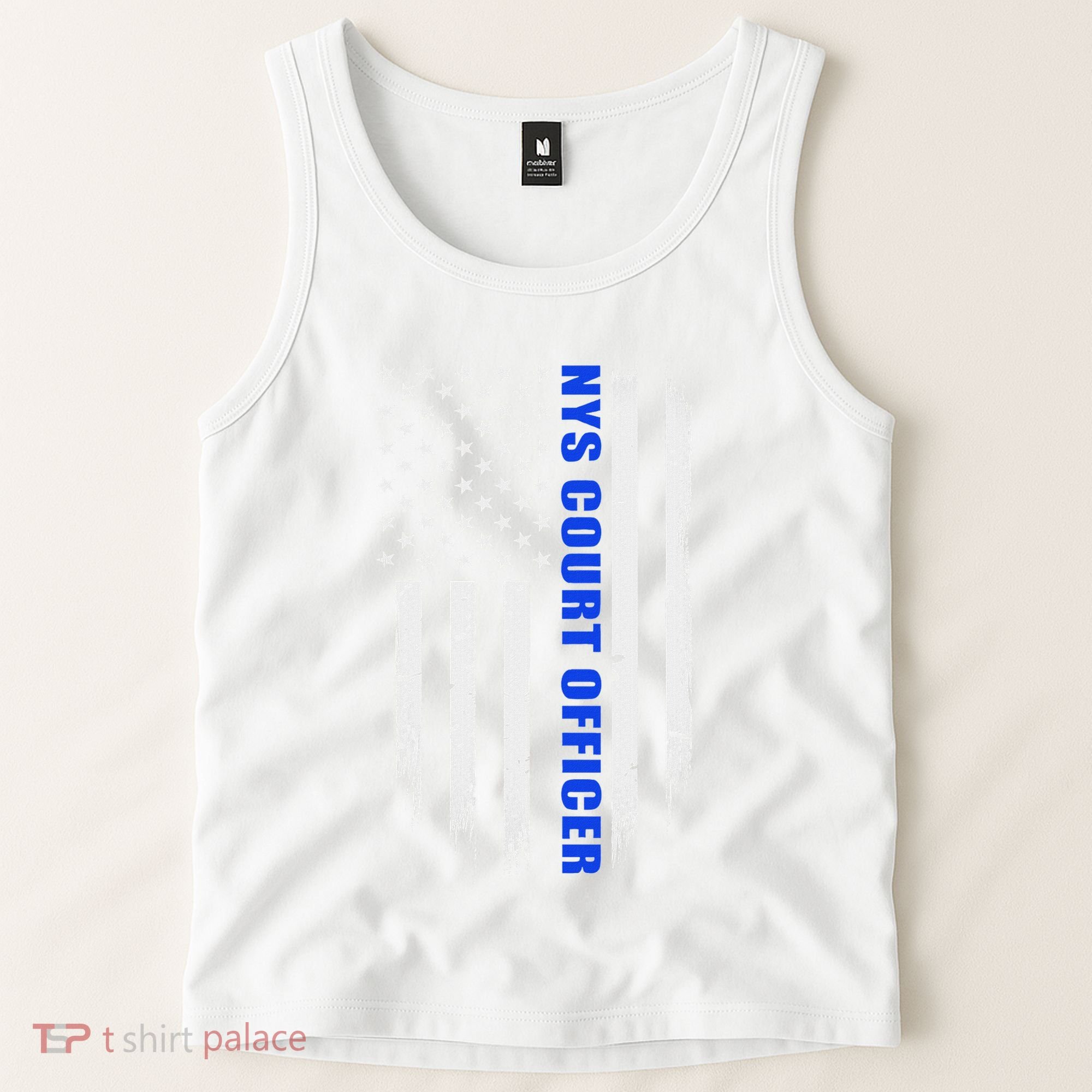 Nys Court Officer Thin Blue Line Flag Tank Top