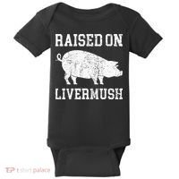 North Carolina Pride Raised On Livermush Baby Bodysuit thumb 0