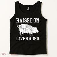 North Carolina Pride Raised On Livermush Tank Top thumb 2