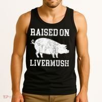 North Carolina Pride Raised On Livermush Tank Top thumb 3