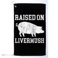 North Carolina Pride Raised On Livermush Golf Towel thumb 0