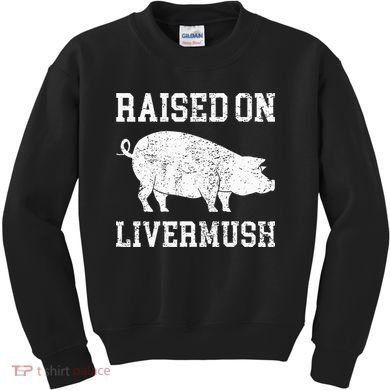 North Carolina Pride Raised On Livermush Kids Sweatshirt