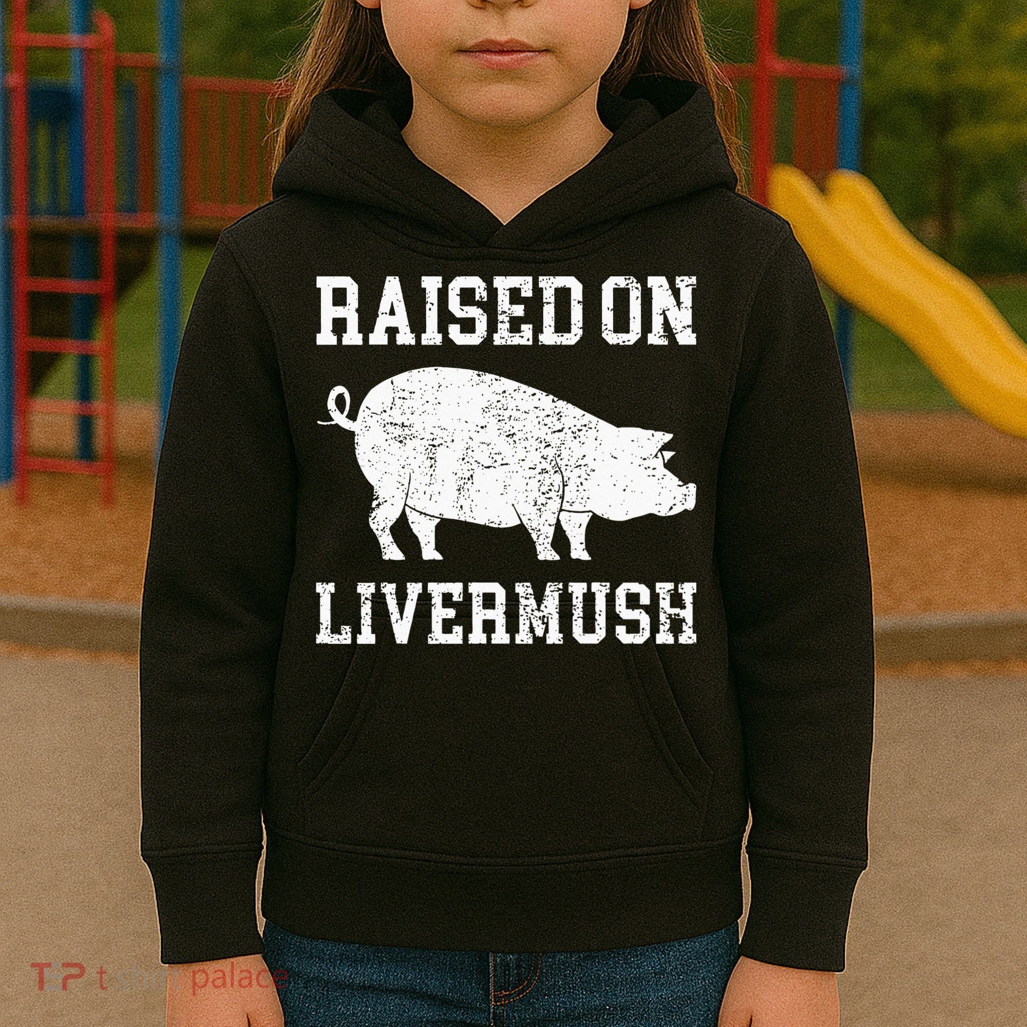 North Carolina Pride Raised On Livermush Kids Hoodie