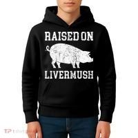 North Carolina Pride Raised On Livermush Kids Hoodie thumb 4
