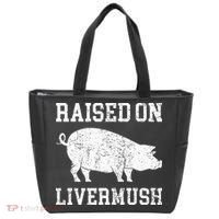 North Carolina Pride Raised On Livermush Tote Bag thumb 0