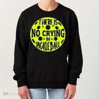 No Crying Pickleball Player Paddleball Lover Dink Funny Women's Sweatshirt thumb 0