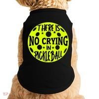 No Crying Pickleball Player Paddleball Lover Dink Funny Doggie Tank thumb 0