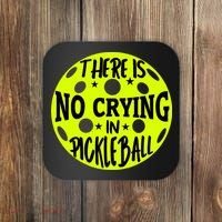 No Crying Pickleball Player Paddleball Lover Dink Funny Coaster thumb 0