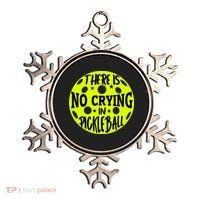 No Crying Pickleball Player Paddleball Lover Dink Funny Ornament thumb 0