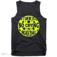 No Crying Pickleball Player Paddleball Lover Dink Funny Tank Top thumb 0
