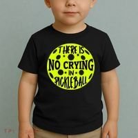 No Crying Pickleball Player Paddleball Lover Dink Funny Toddler T-Shirt thumb 2