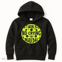 No Crying Pickleball Player Paddleball Lover Dink Funny Kids Hoodie thumb 0