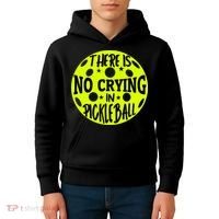 No Crying Pickleball Player Paddleball Lover Dink Funny Kids Hoodie thumb 4
