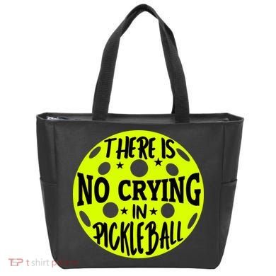 No Crying Pickleball Player Paddleball Lover Dink Funny Tote Bag