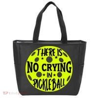 No Crying Pickleball Player Paddleball Lover Dink Funny Tote Bag thumb 0