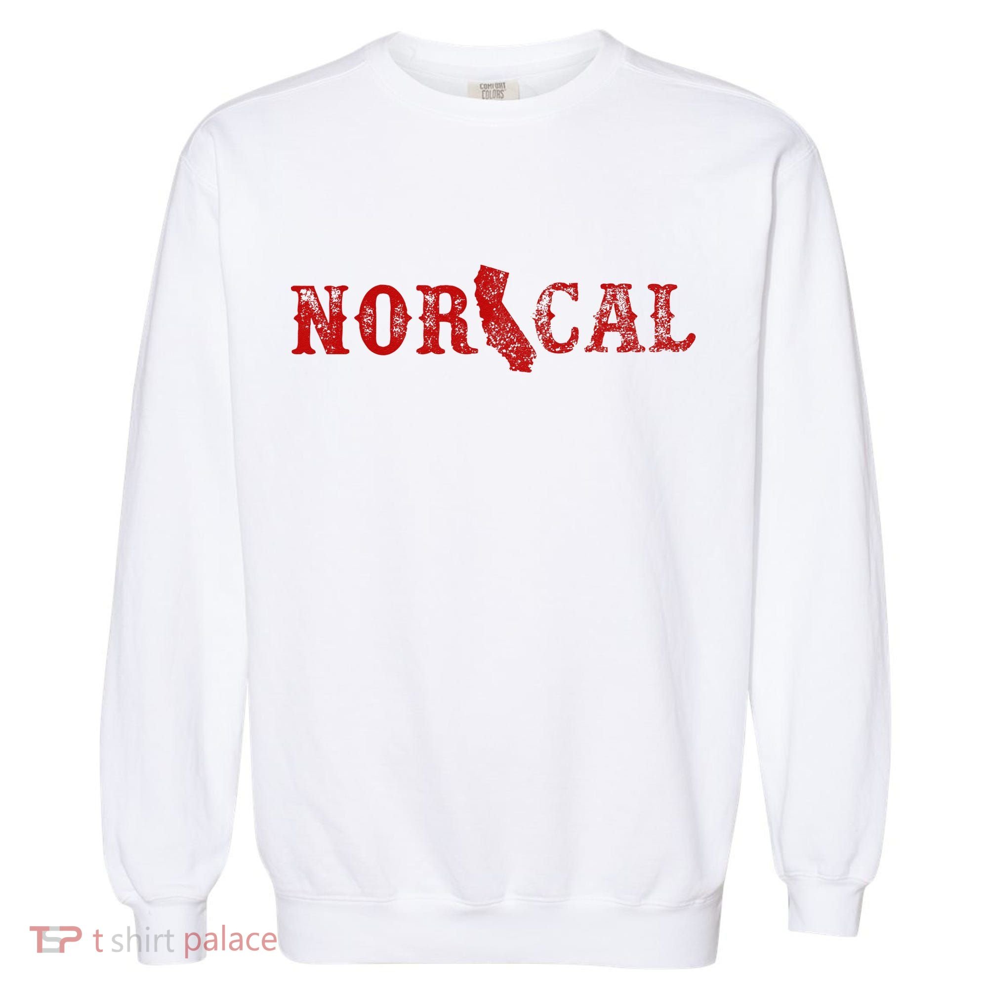 NOR CAL Retro Style California Garment-Dyed Sweatshirt