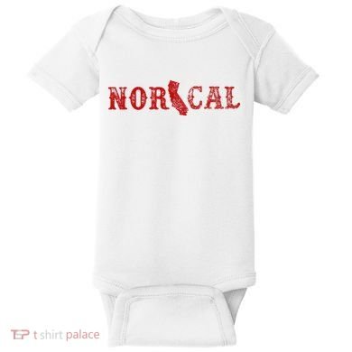 NOR CAL Retro Style California Baby Bodysuit