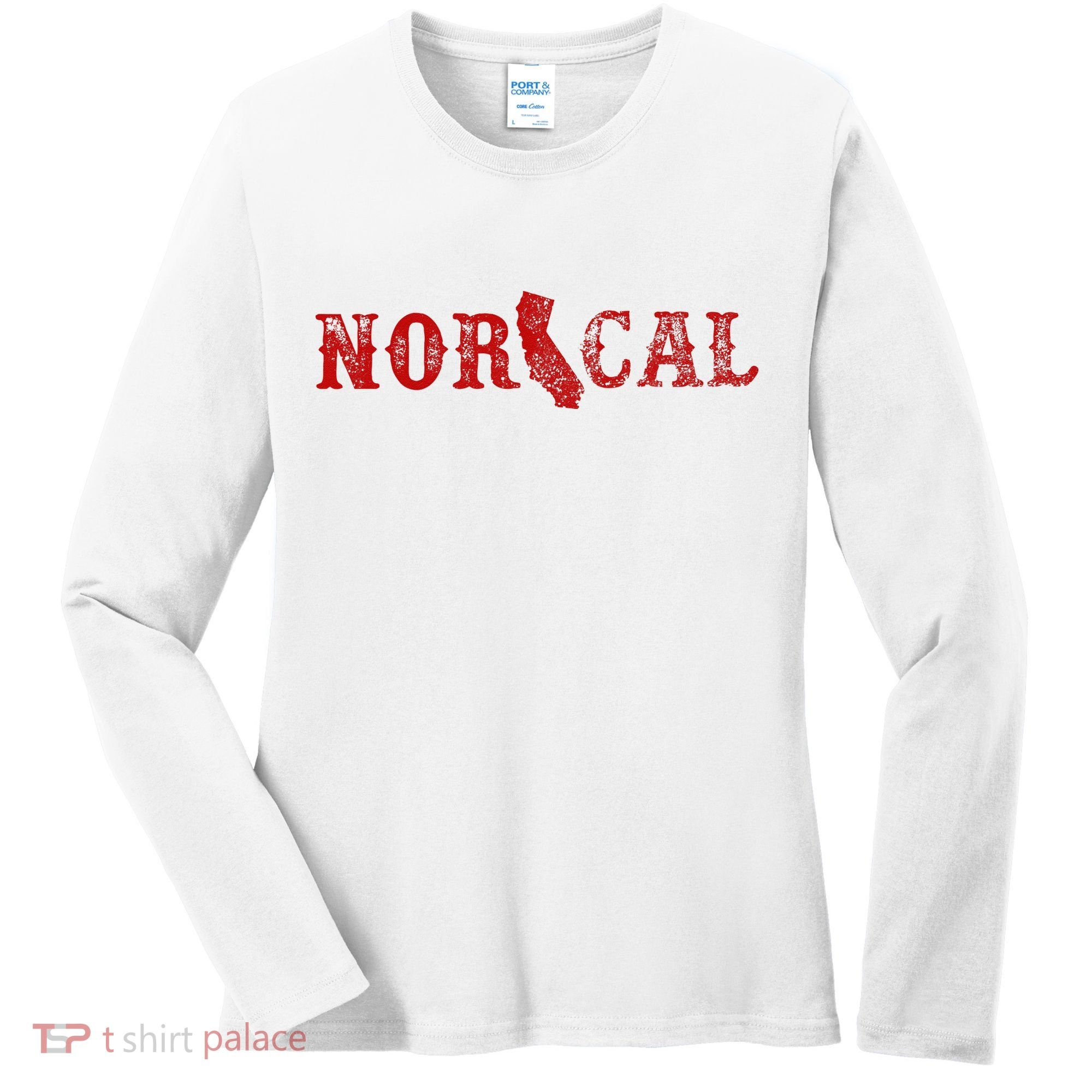 NOR CAL Retro Style California Women's Long Sleeve Shirt