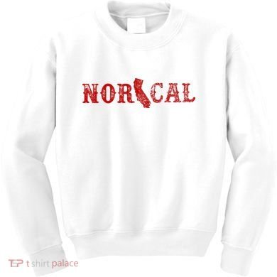 NOR CAL Retro Style California Kids Sweatshirt