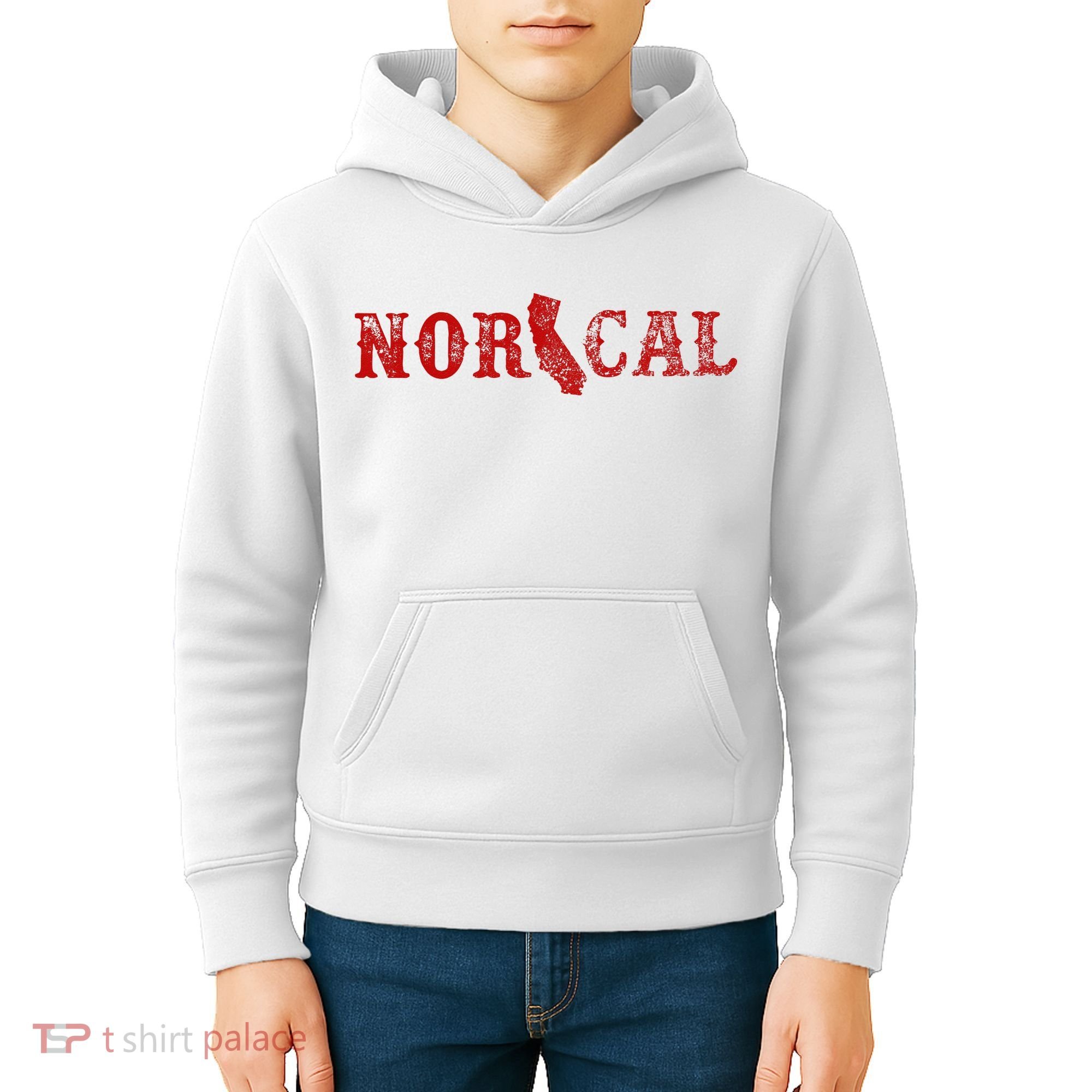 NOR CAL Retro Style California Kids Hoodie