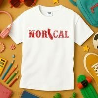 NOR CAL Retro Style California Kids T-Shirt thumb 3