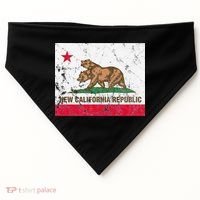 New California Republic Ncr Flag State USA-Made Doggie Bandana thumb 0