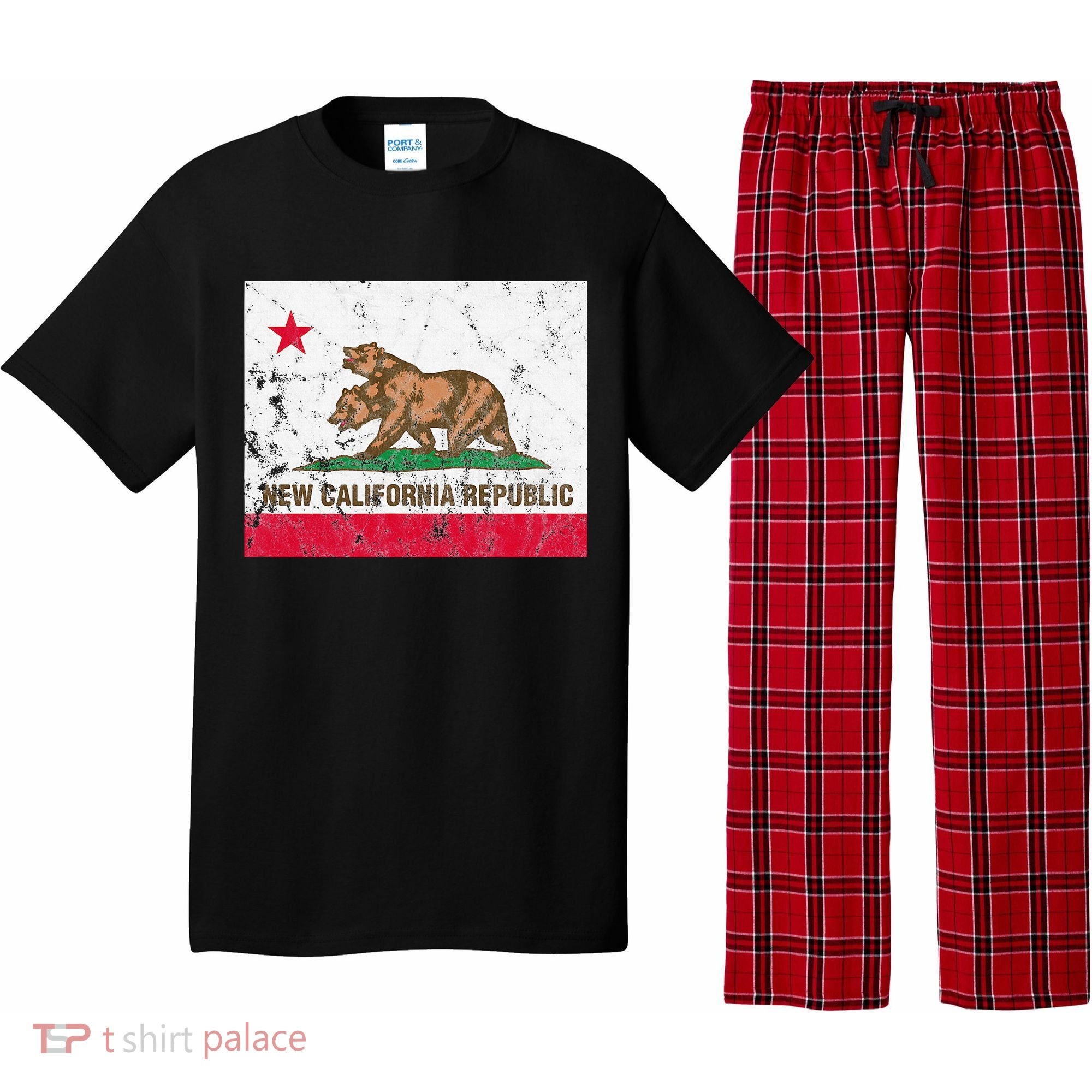 New California Republic Ncr Flag State Pajama Set