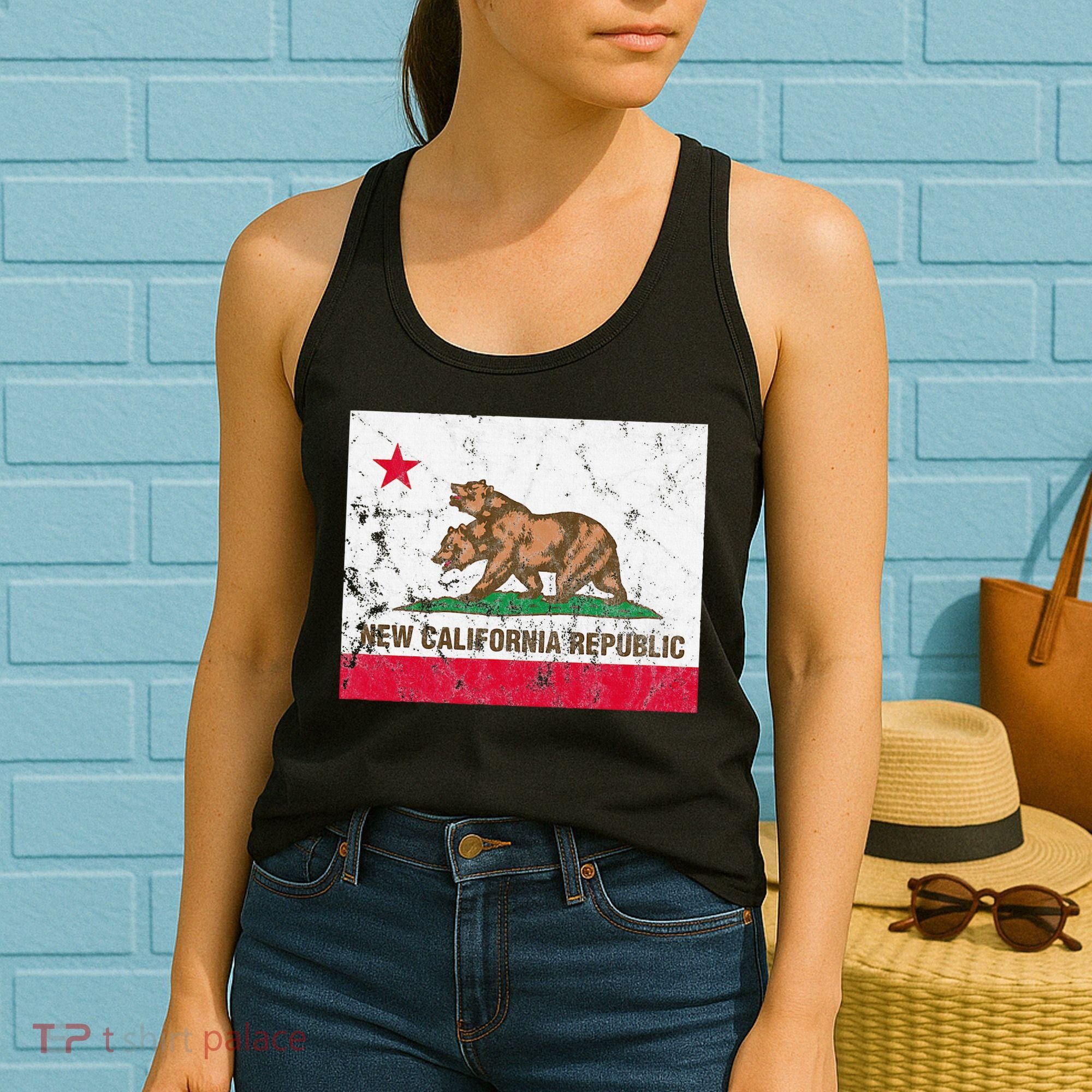 New California Republic Ncr Flag State Women's Tank Top