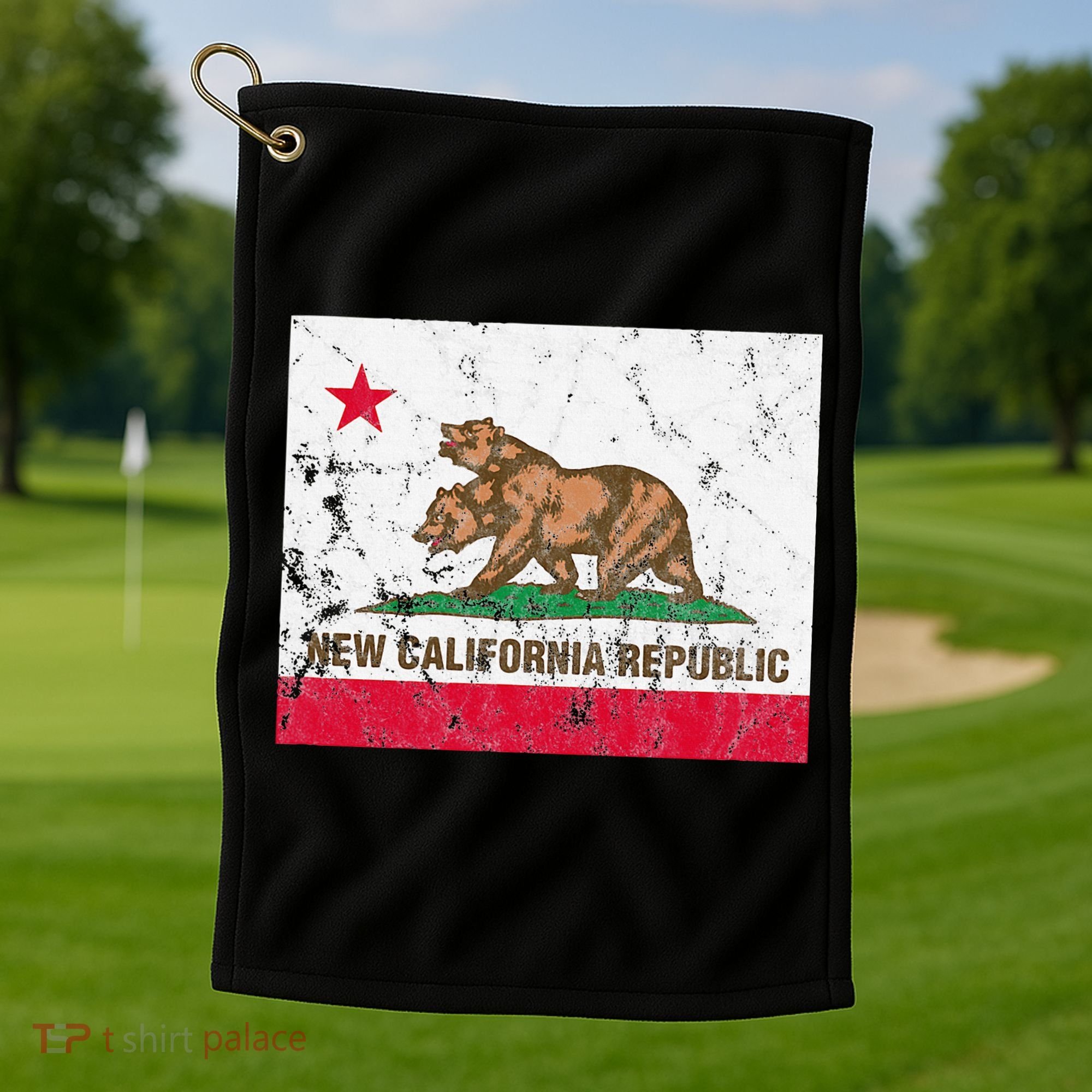 New California Republic Ncr Flag State Golf Towel