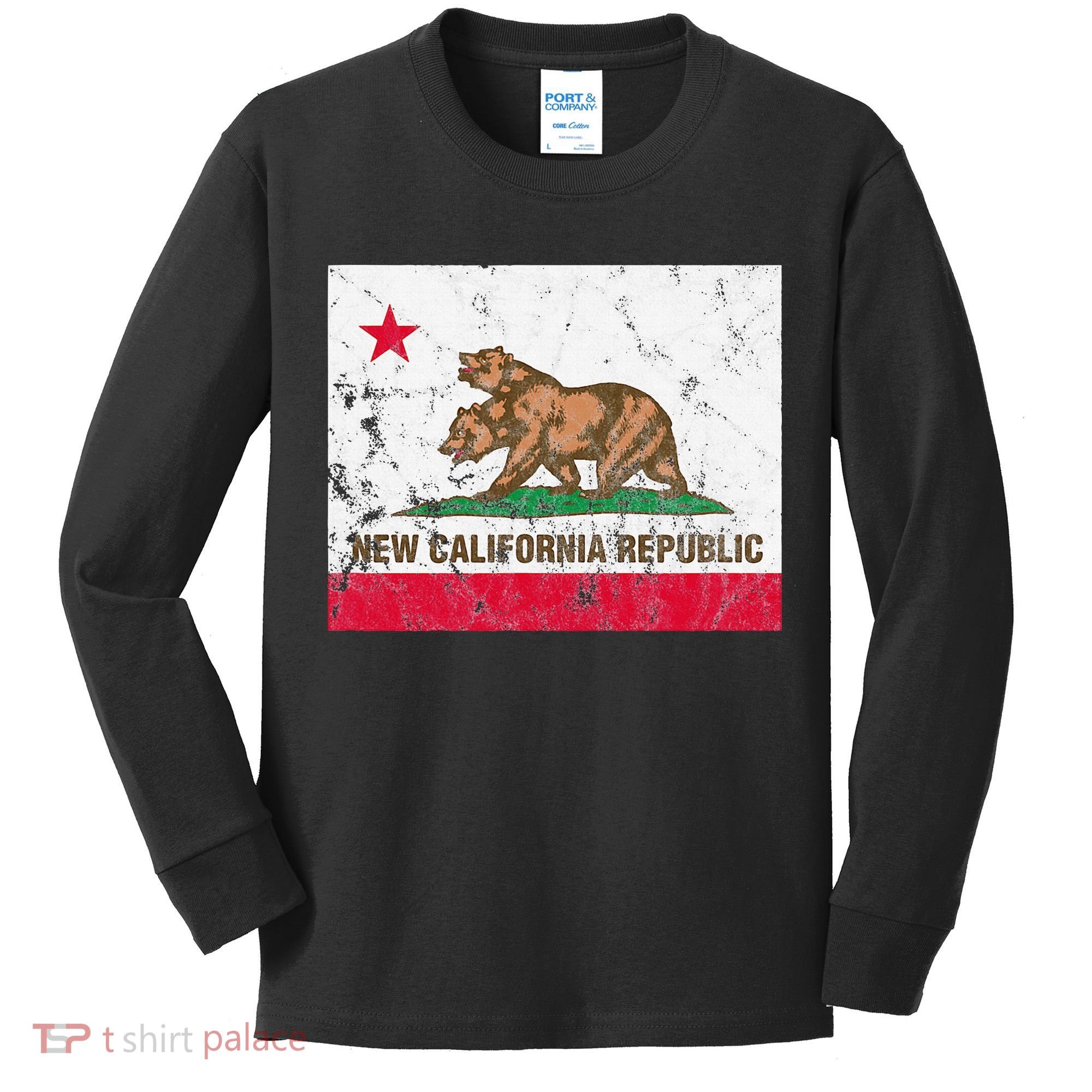 New California Republic Ncr Flag State Kids Long Sleeve Shirt