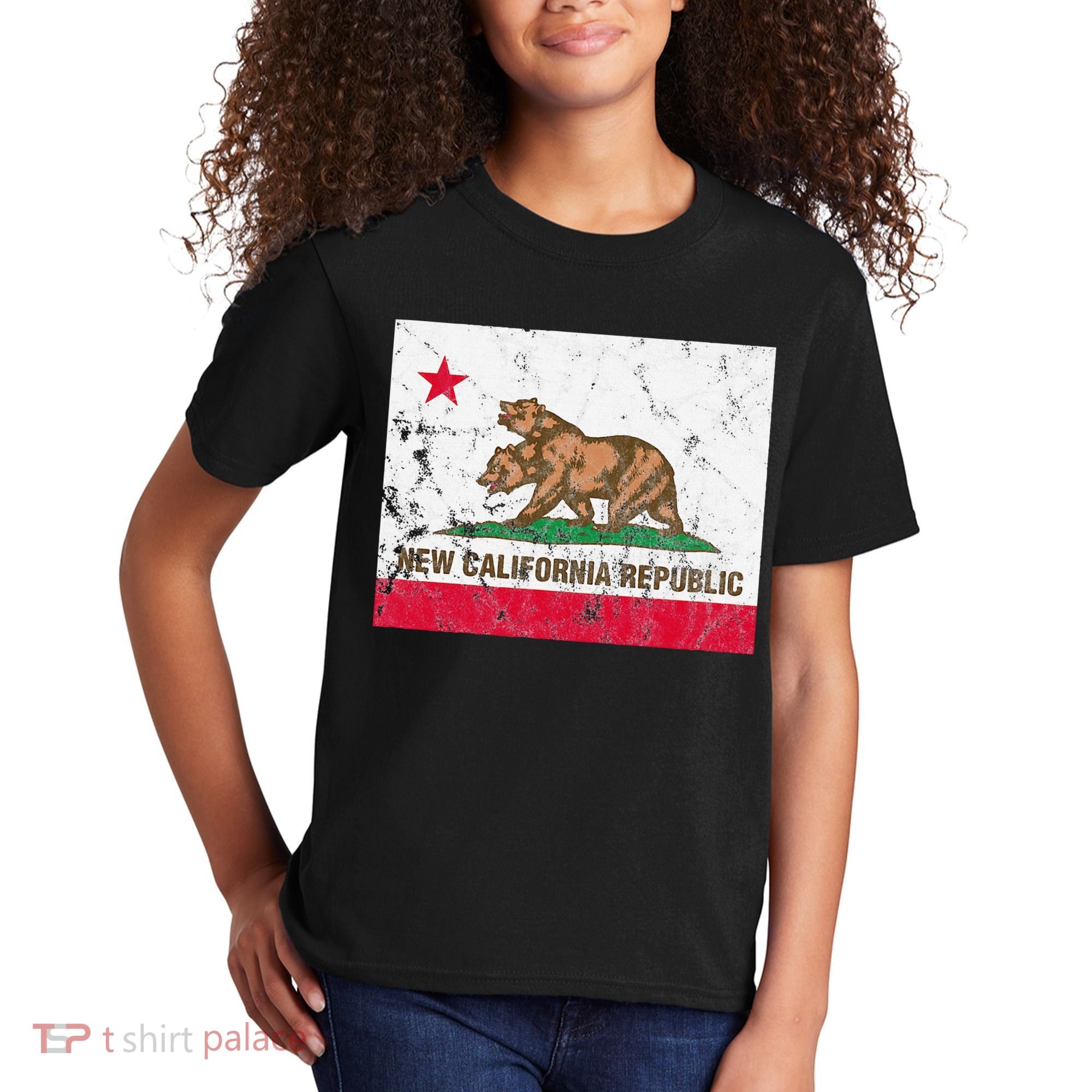 New California Republic Ncr Flag State Kids T-Shirt