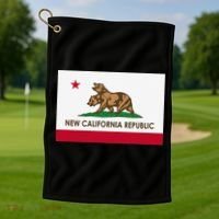 New California Republic Golf Towel thumb 1