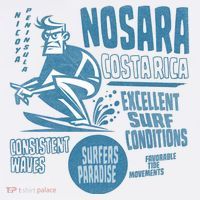Nosara Costa Rica Sufing Vintage T-Shirt thumb 7