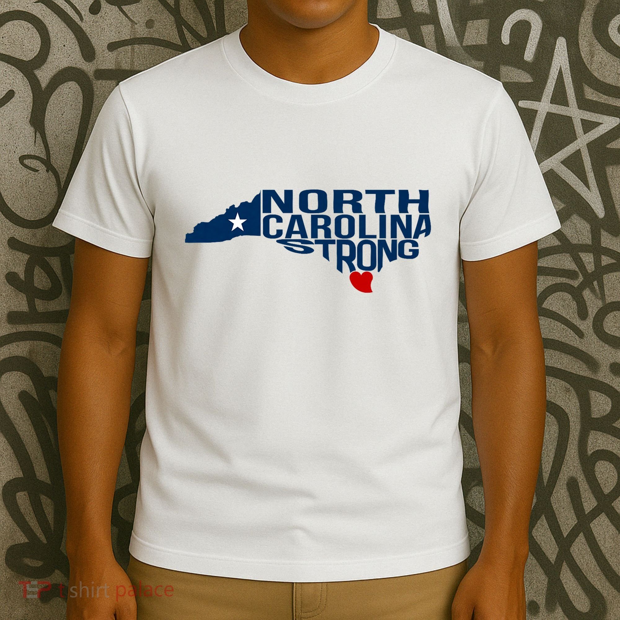 North Carolina Strong With Nc State And Love North Carolina T-Shirt