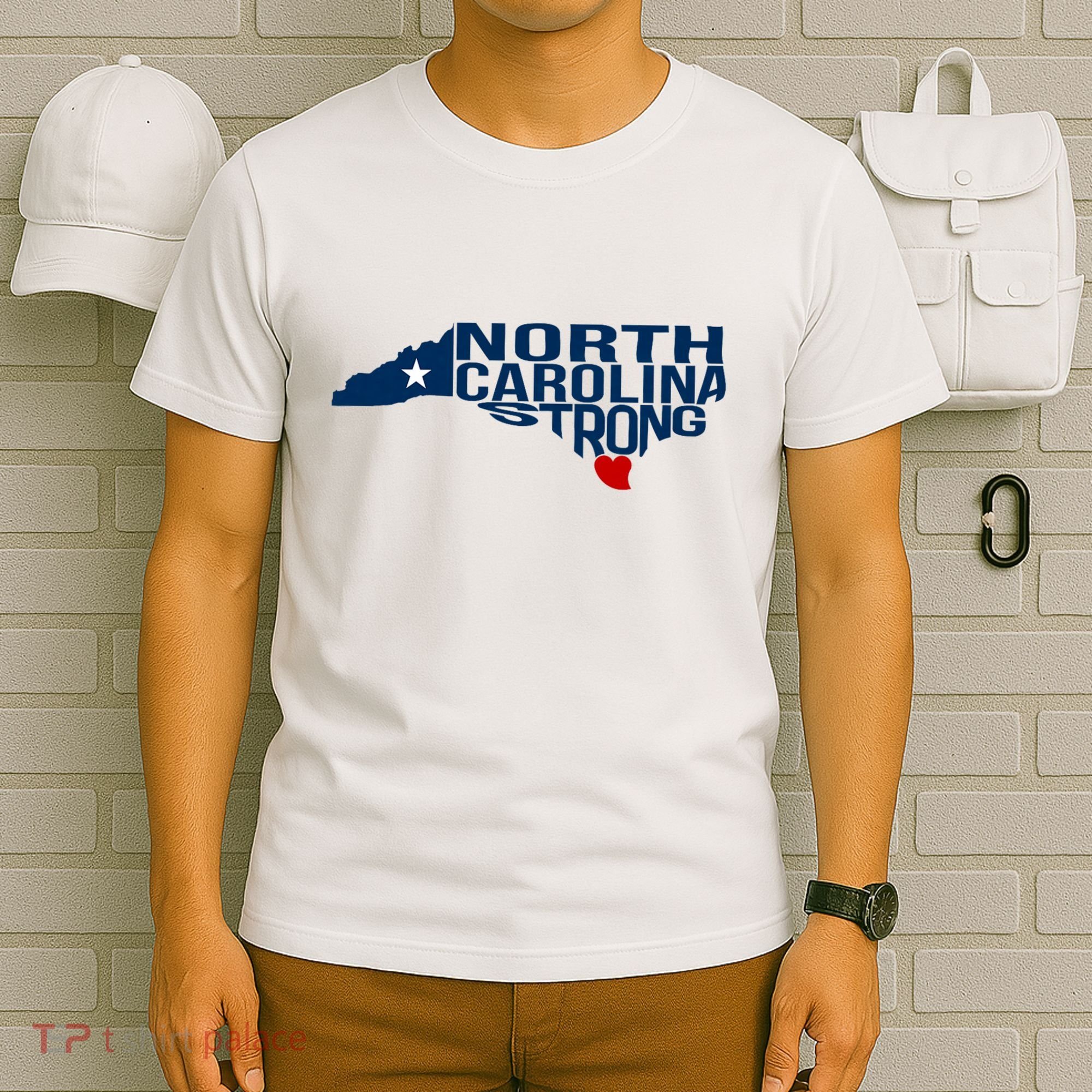 North Carolina Strong With Nc State And Love North Carolina T-Shirt