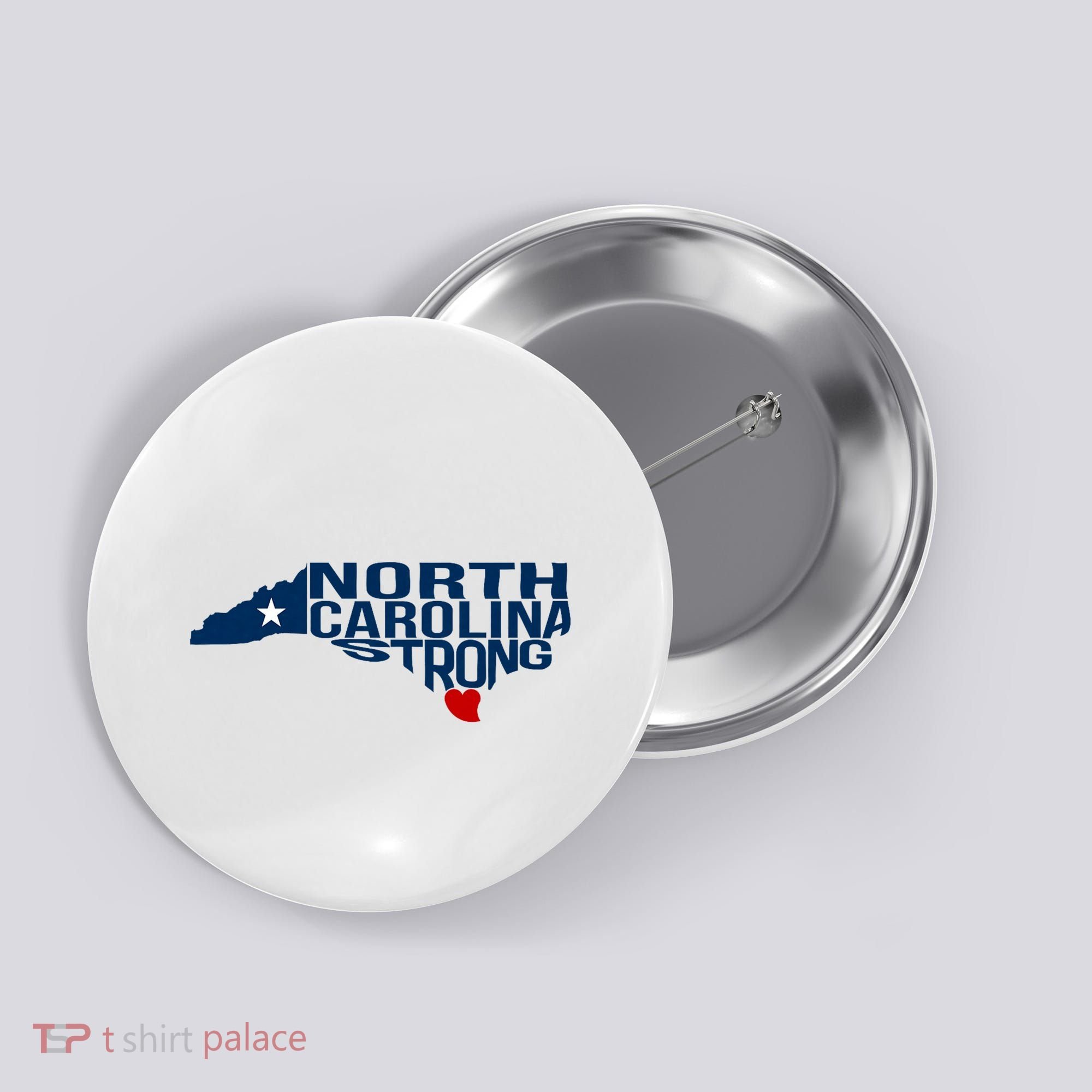 North Carolina Strong With Nc State And Love North Carolina Button