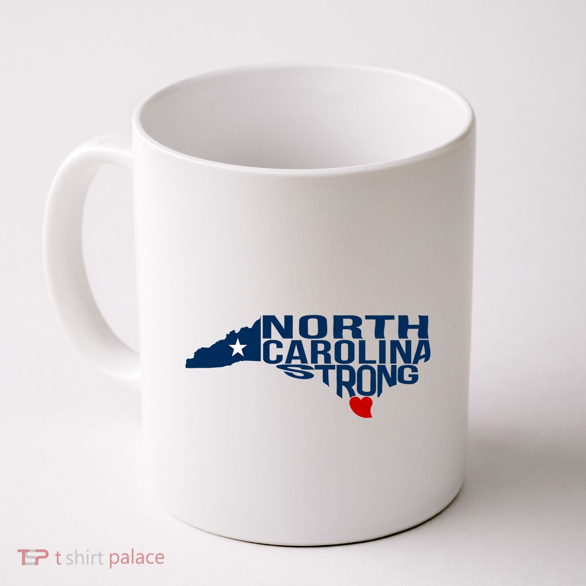 North Carolina Strong With Nc State And Love North Carolina Coffee Mug