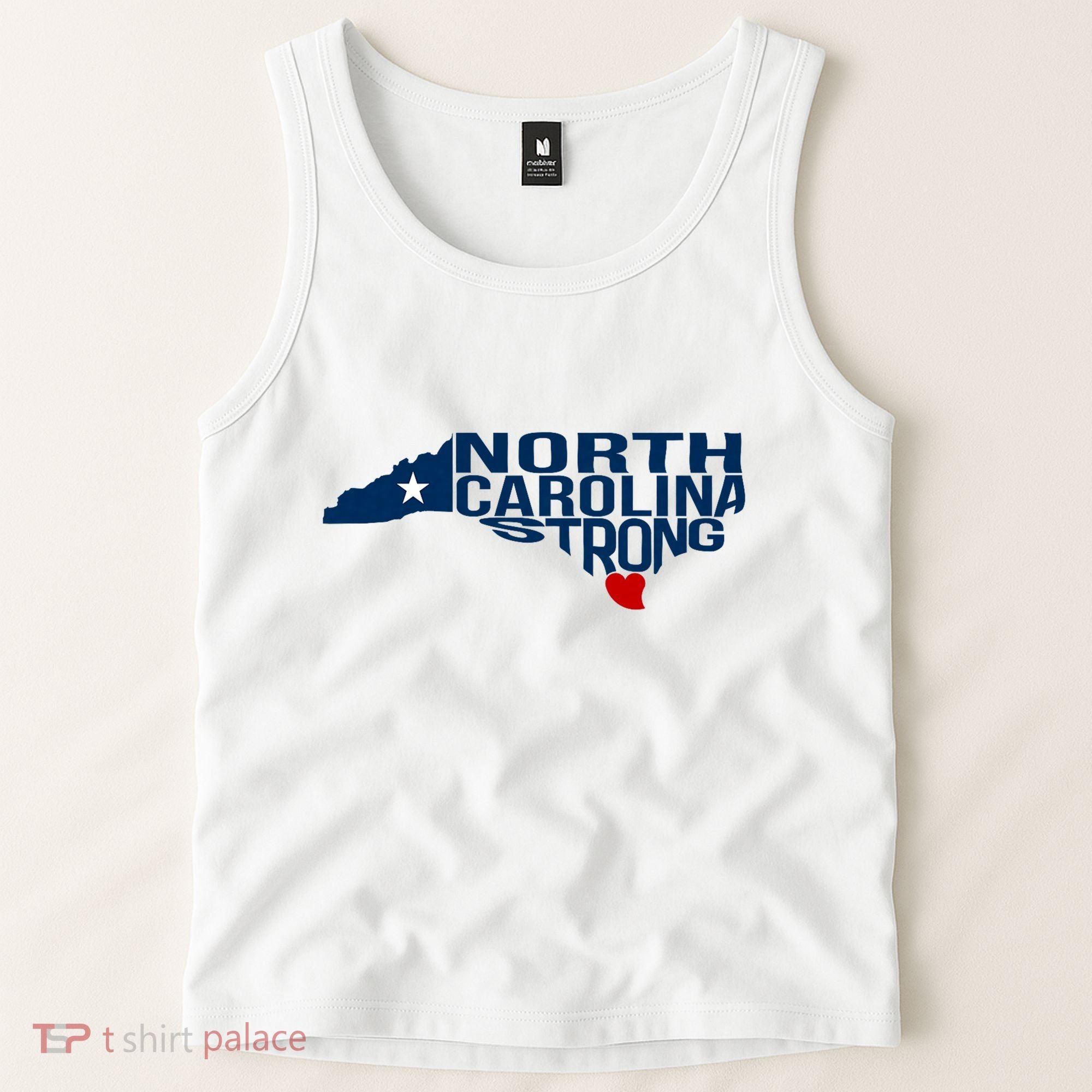North Carolina Strong With Nc State And Love North Carolina Tank Top