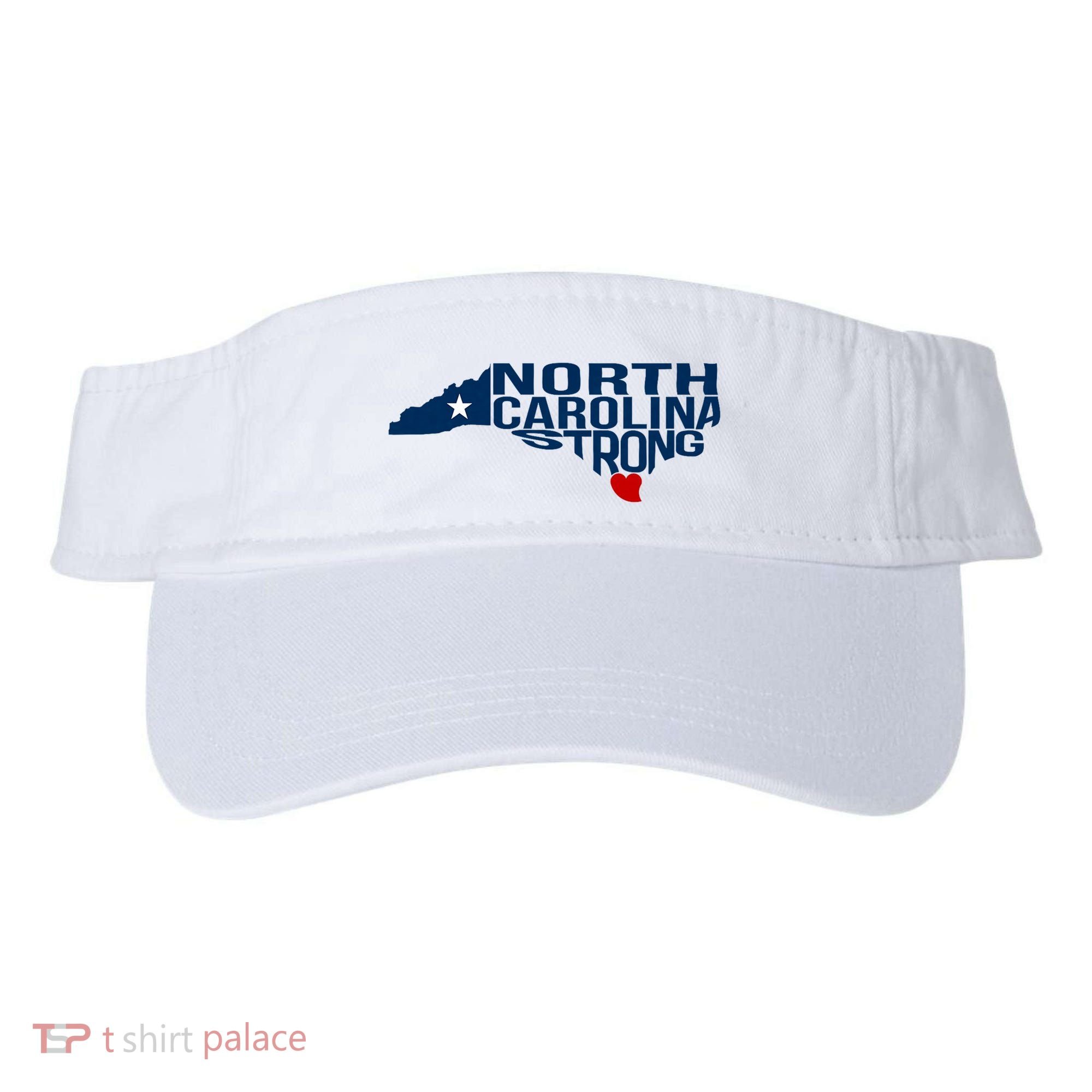 North Carolina Strong With Nc State And Love North Carolina Visor