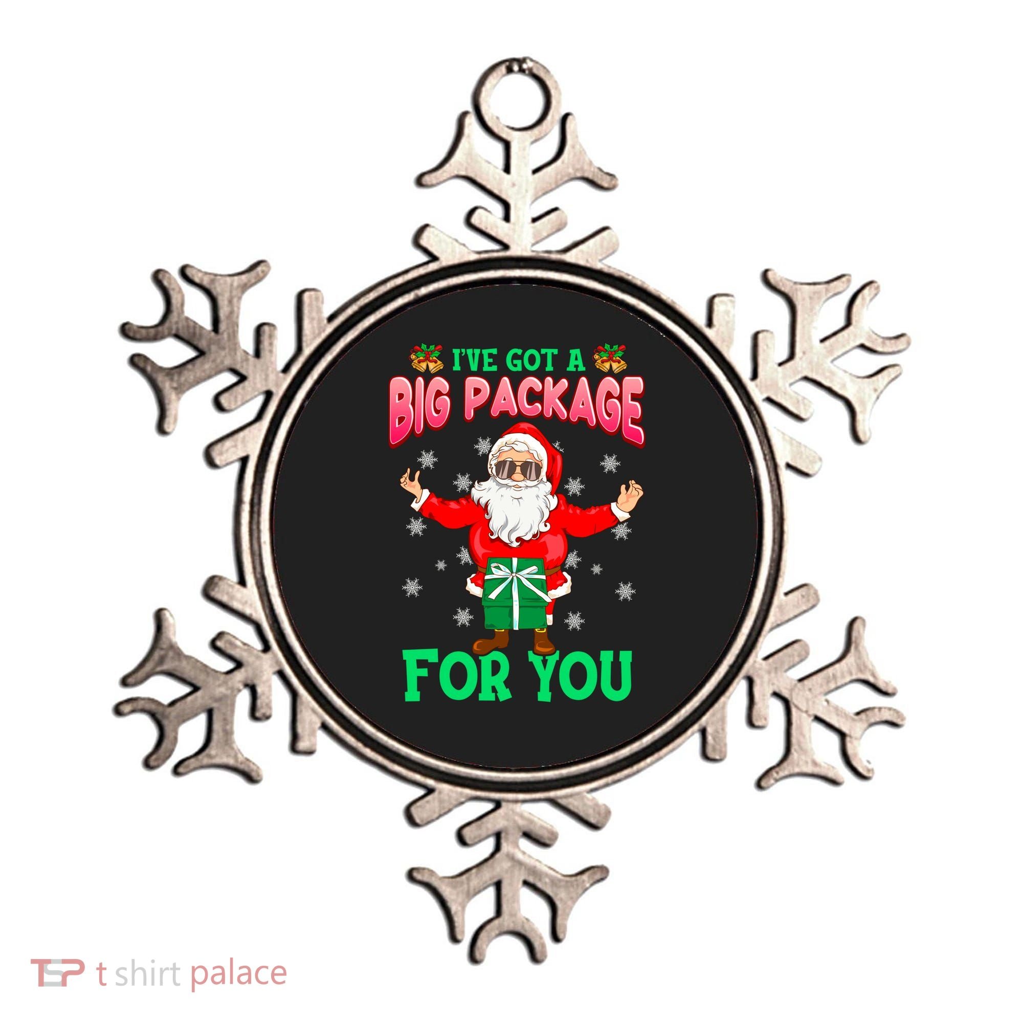 Naughty Christmas Santa Ive Got A Big Package For You Cool Gift Ornament