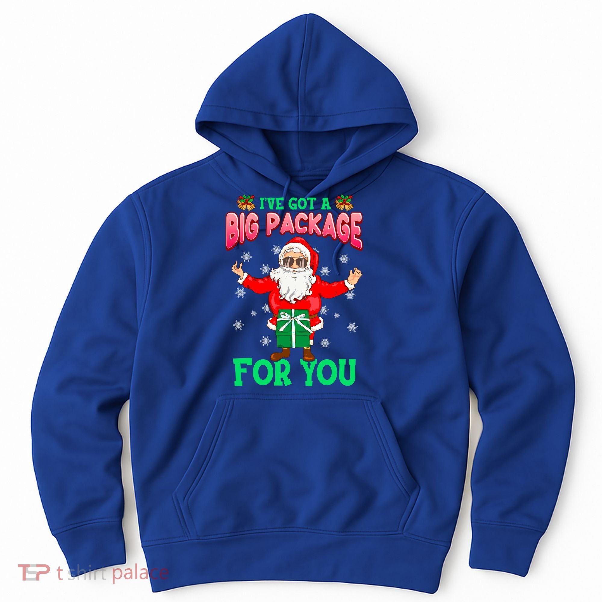 Naughty Christmas Santa Ive Got A Big Package For You Cool Gift Hoodie
