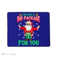 Naughty Christmas Santa Ive Got A Big Package For You Cool Gift Mousepad thumb 0