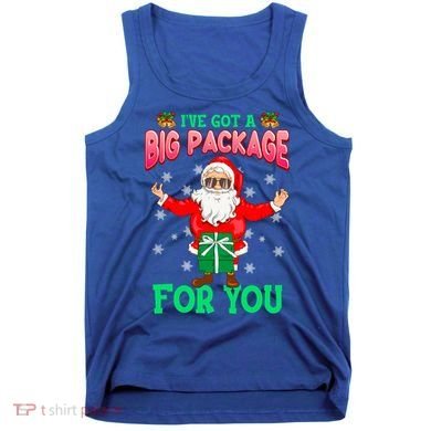 Naughty Christmas Santa Ive Got A Big Package For You Cool Gift Tank Top